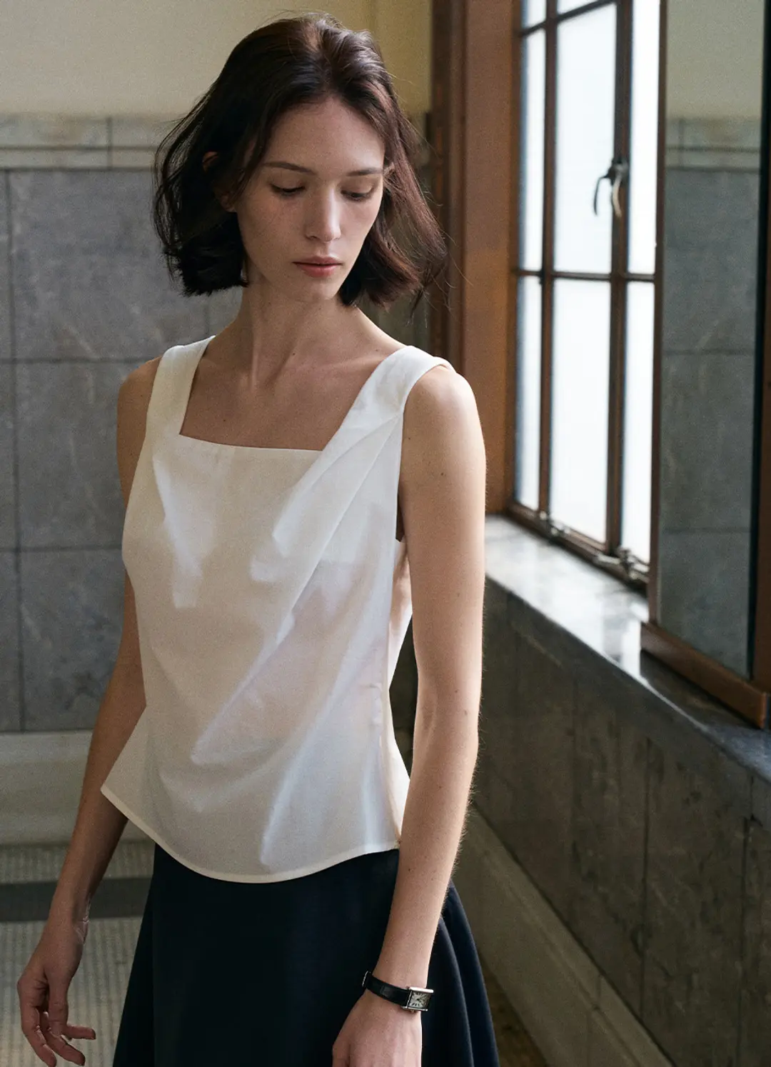 안젤로비안코 Rosine Square Neck Top 상품 이미지 2