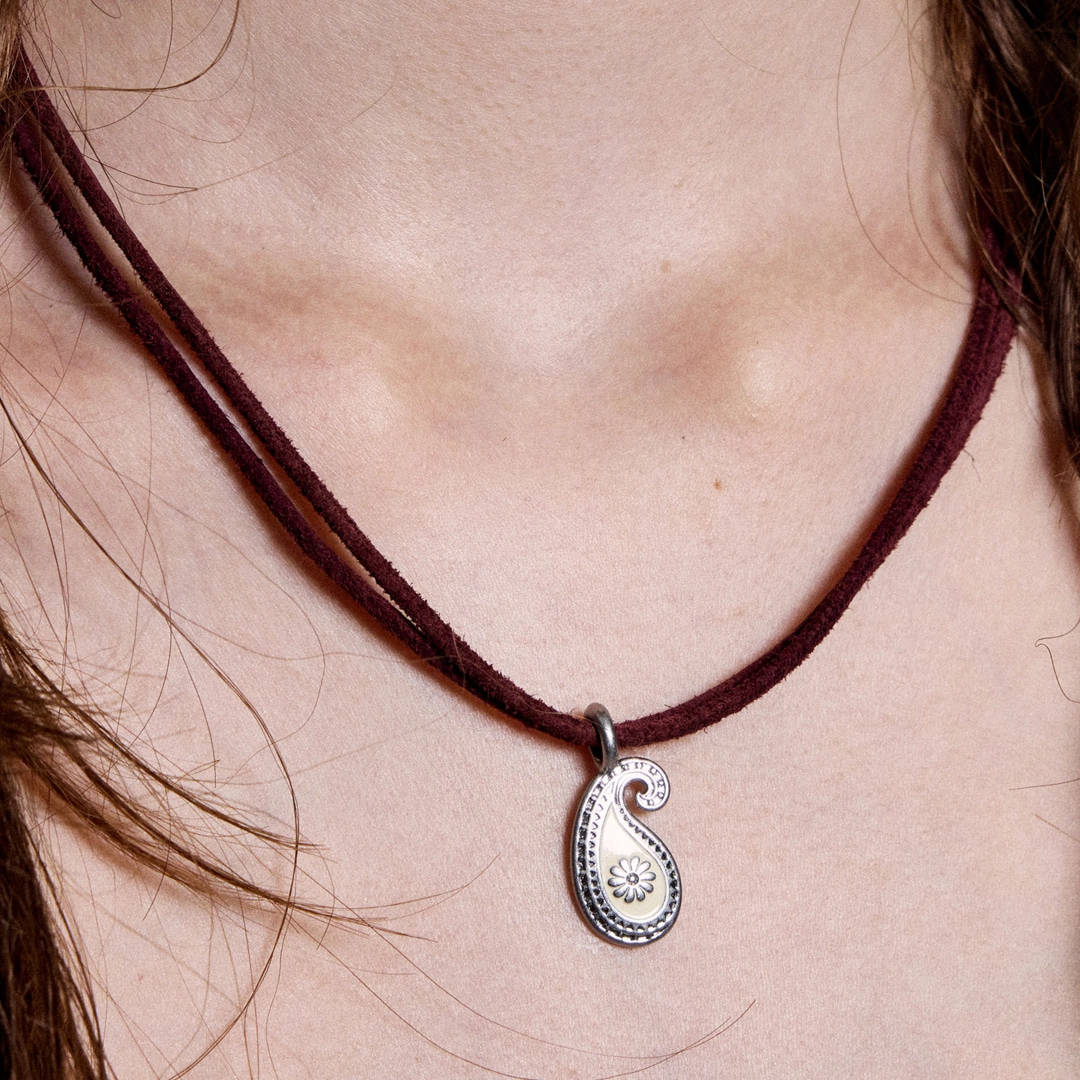 엔프프 ethos leather necklace-ivory 상품 이미지 1