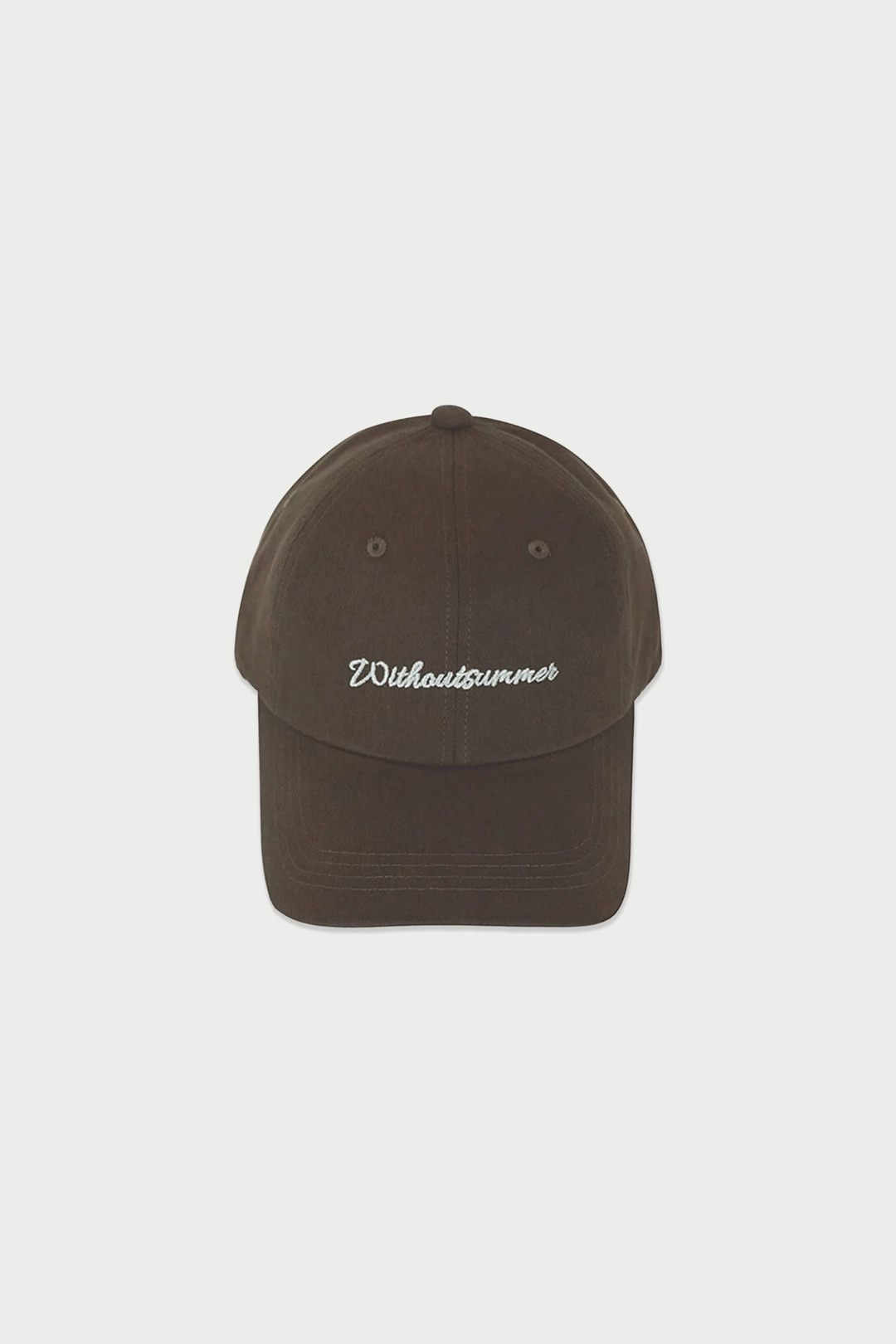 위드아웃썸머 Lettering ball cap_brown 상품 이미지 1