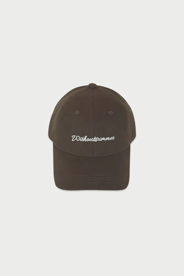 Lettering ball cap_brown