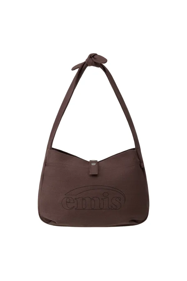 VINTAGE COTTON TOTE BAG-BROWN