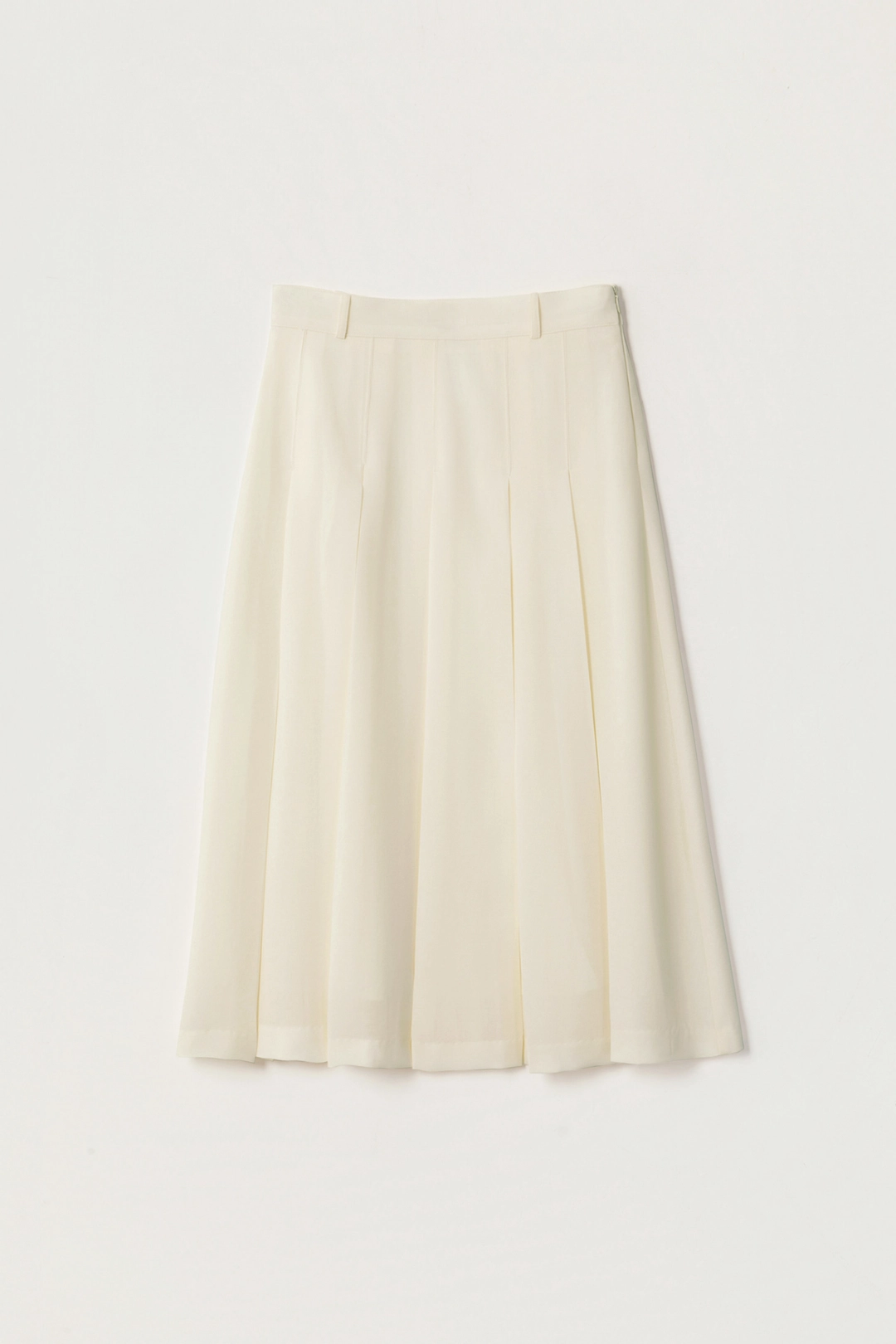 세이지먼트 BLAIR PLEATS LONG SKIRT_CREAM 상품 이미지 1