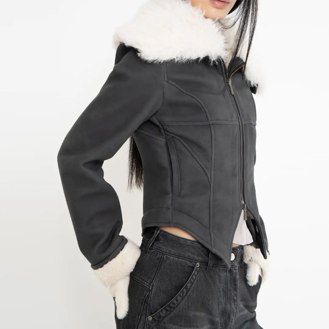 2000아카이브 ALEX FUR MUSTANG JACKET (BLACK) 상품 이미지 3