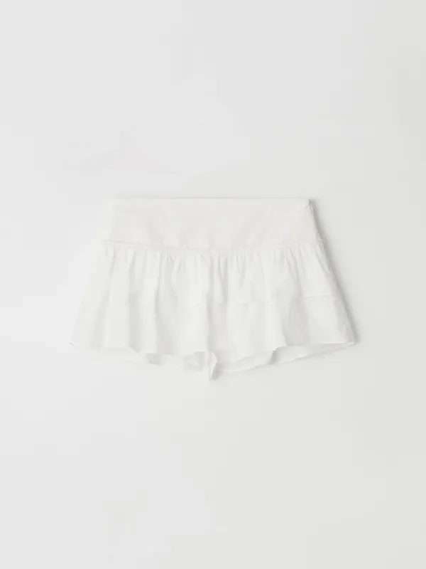 Haily Punching Shrring Skirtpants