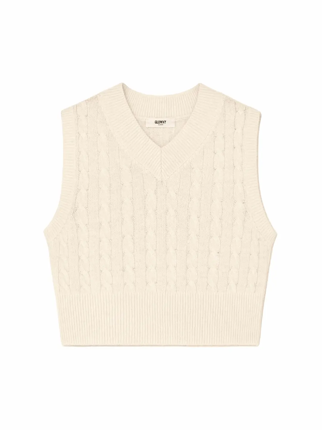 글로니 G CLASSIC WOOL MINI VEST (CREAM) 상품 이미지 2