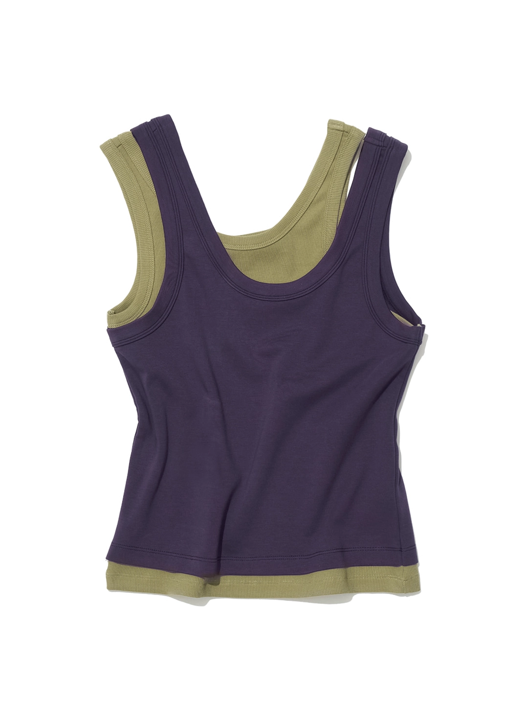 파르티멘토 [WOMEN] OVERLAY SLEEVELESS_PURPLE 상품 이미지 1