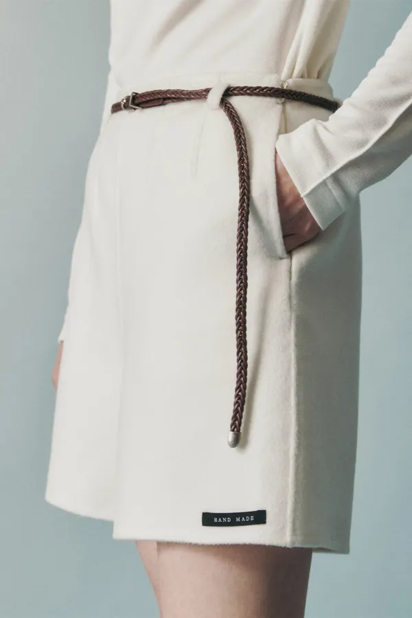BRAIDED BELT BROWN