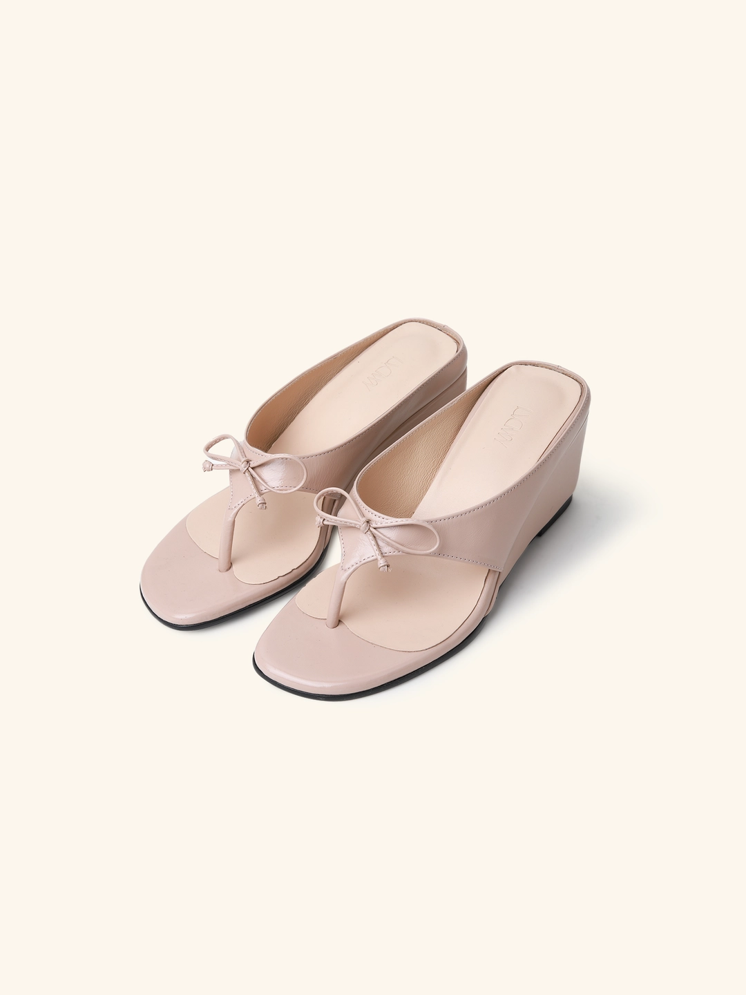 러브듀이 COIA wedge mule(ribbon) / 인디핑크 상품 이미지 1