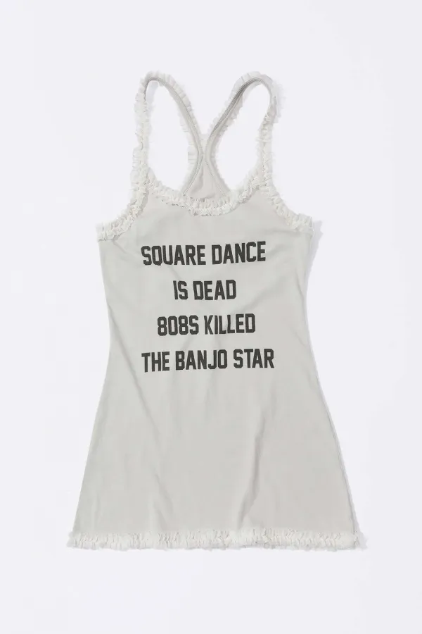 Acid Farm Mini Dress Dirty White