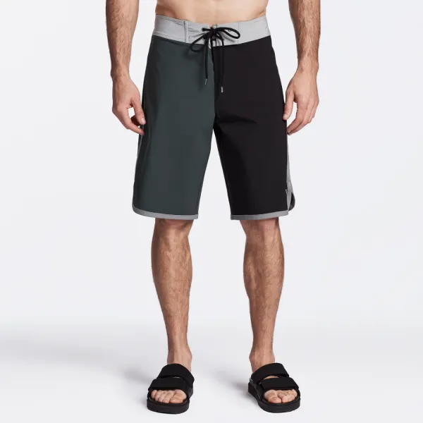 Y/OSEMITE Vintage Colorblocked Boardshort - Bamboo/Black/Stone
