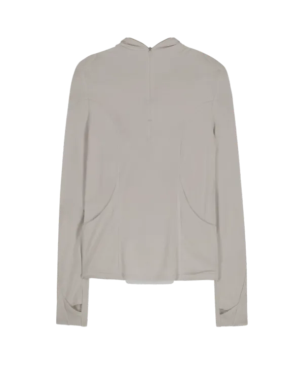 Half Full Zipper Hoodie / Beige