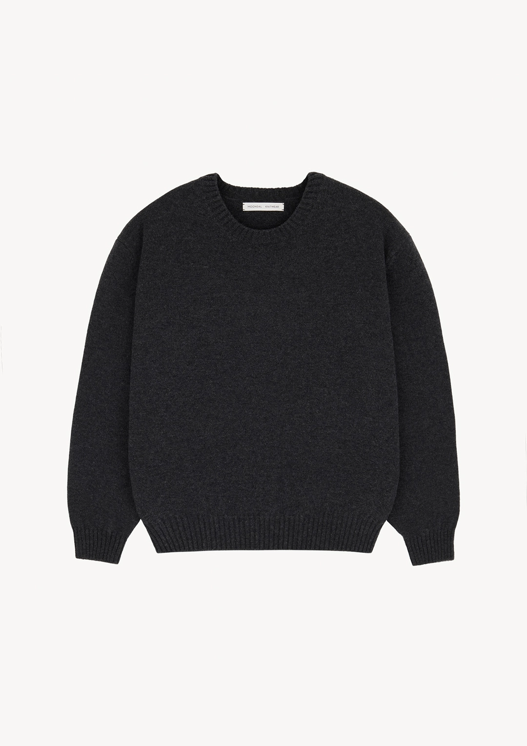 문달 24 Classic Round Knit in Charcoal 상품 이미지 1