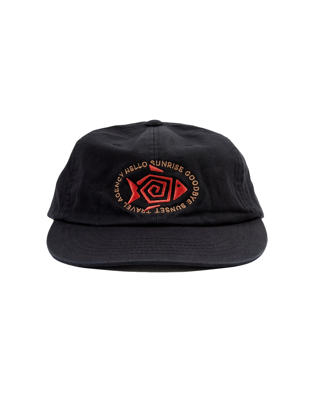 헬로선라이즈 Fish Oval Logo Relaxed Fit 6P Cap_Black 상품 이미지 2