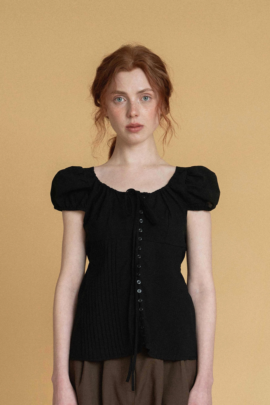 위드아웃썸머 Montana blouse_black 상품 이미지 1