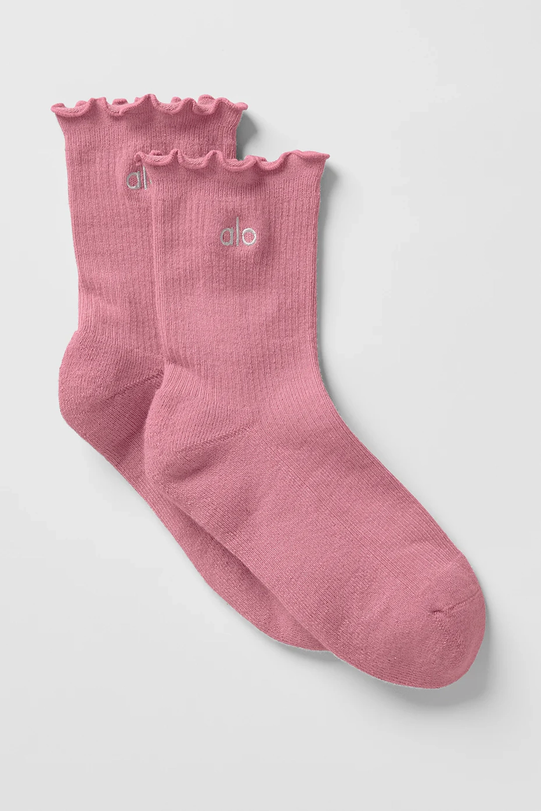 알로요가 Women's Lettuce Edge Sock - Pink Wild Rose 상품 이미지 1