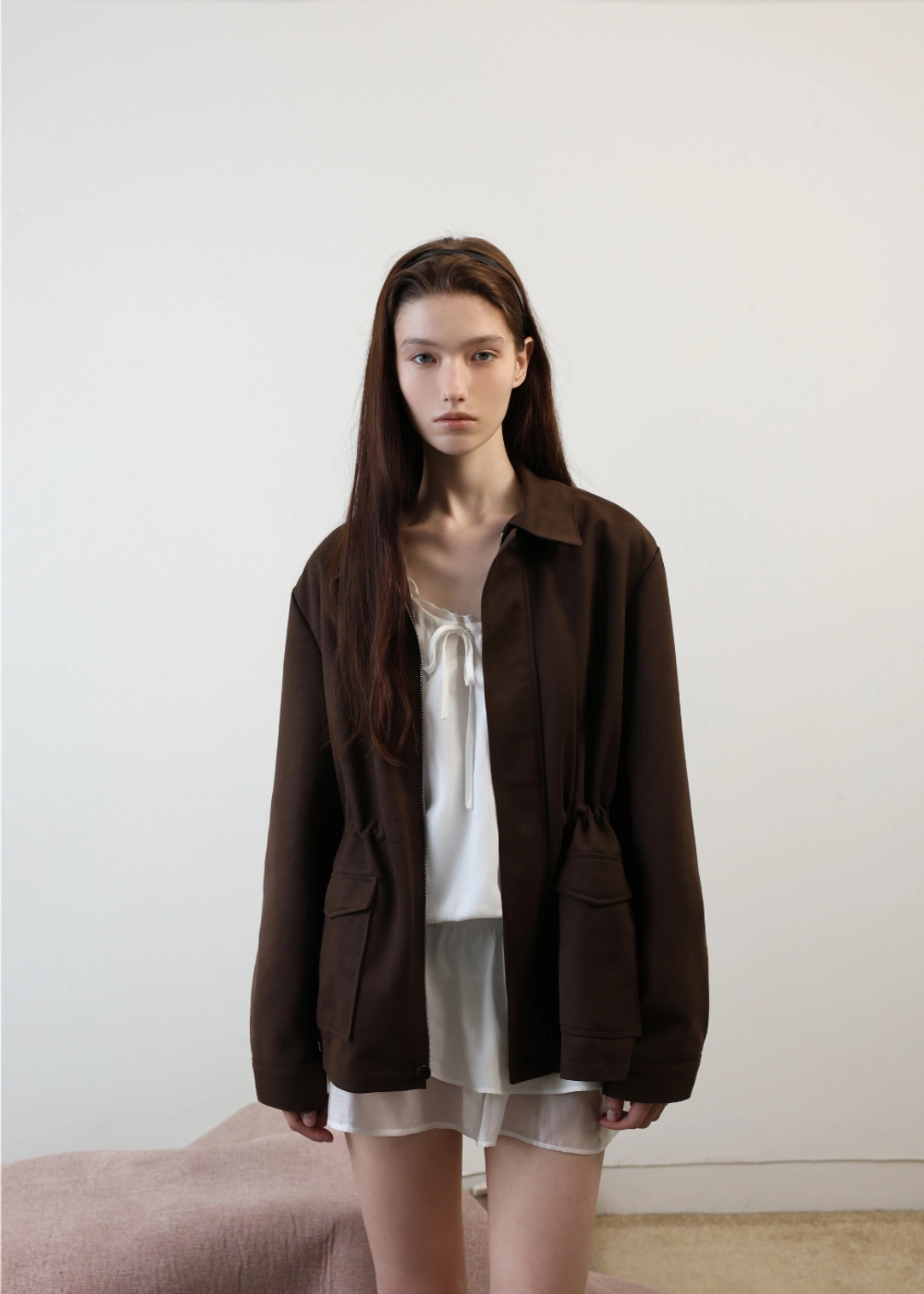 르베인 [3RD] Nate Suede Jacket(Brown) 상품 이미지 1