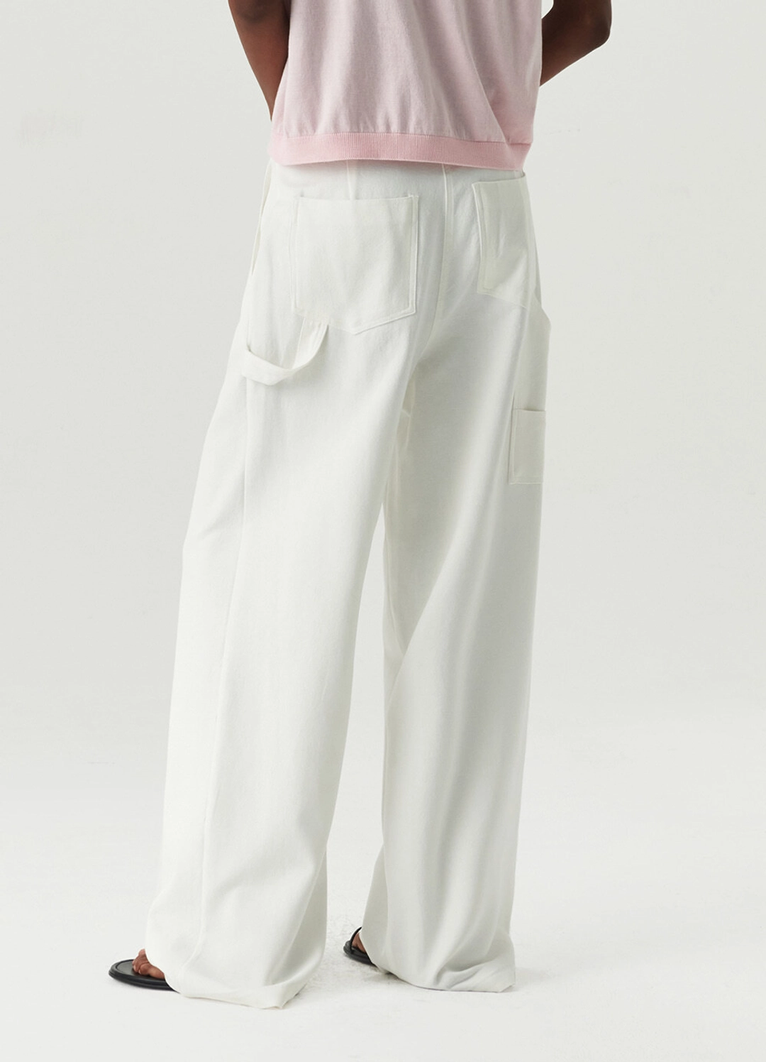 르바 Carpenter Cotton Pants - White 상품 이미지 1