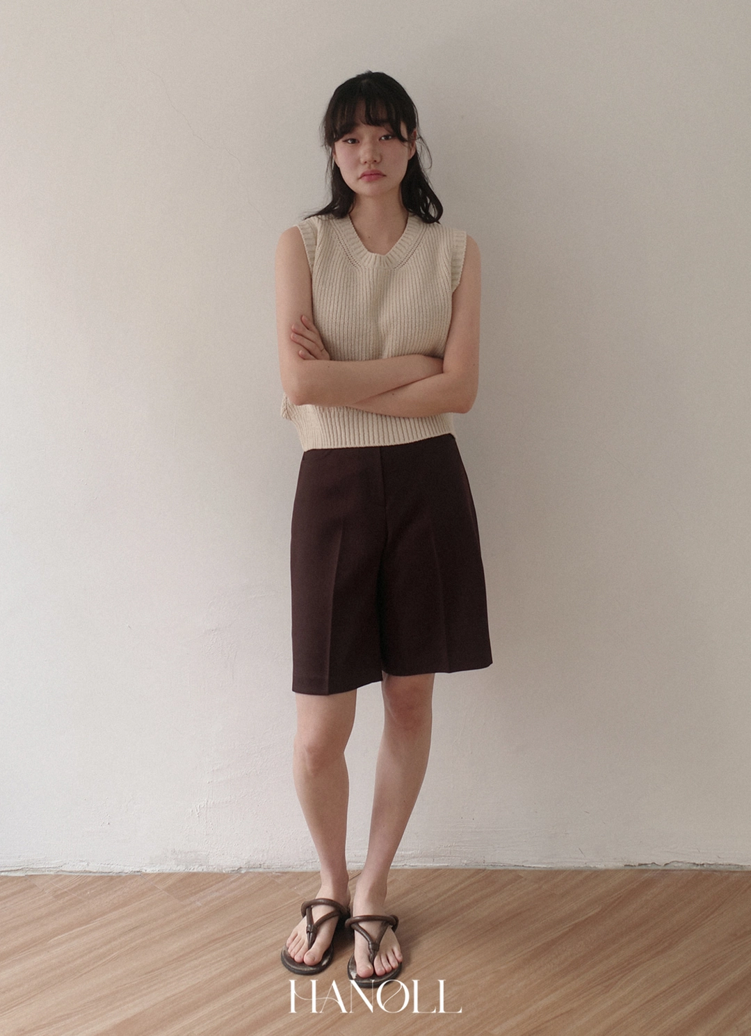 한올 Comb pants (Brown) 상품 이미지 2