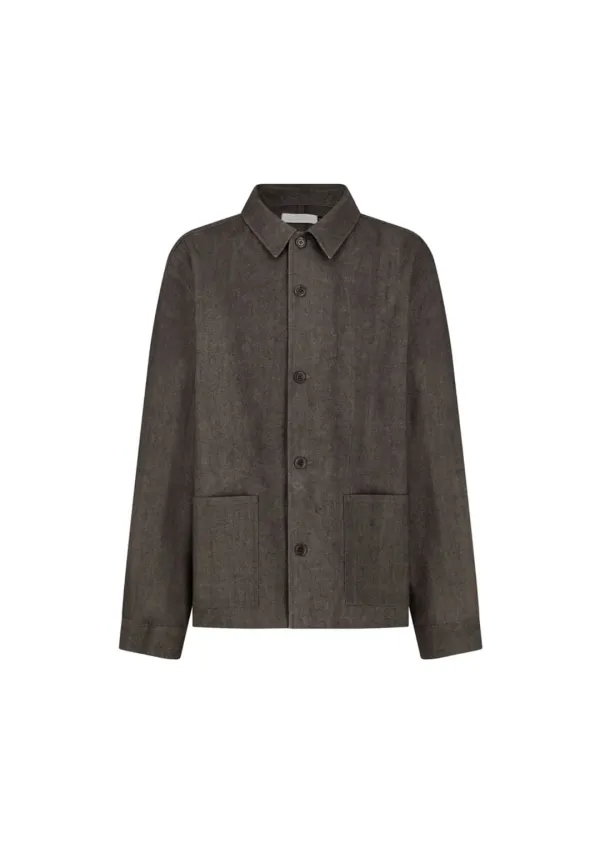 Linen Pocket Jacket, Brown