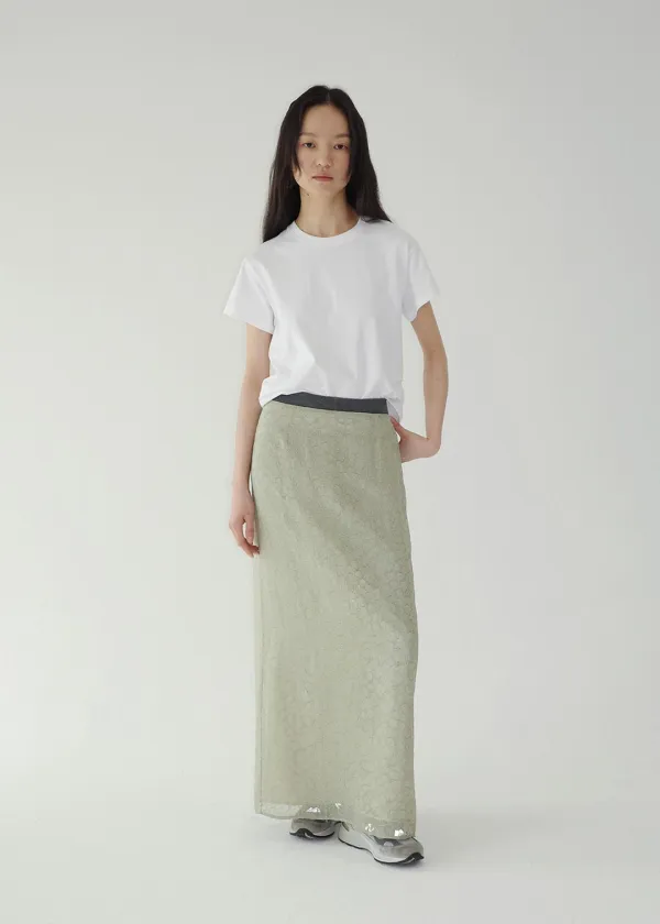 [ 6차 프리오더]  [ 바로배송 ] BABY FLOWER SKIRT [JADE]