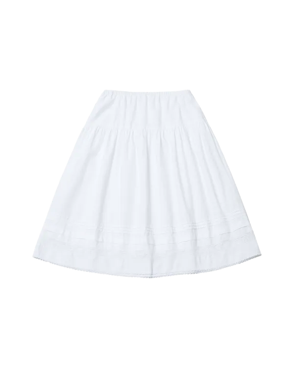 lua lace skirt (white)