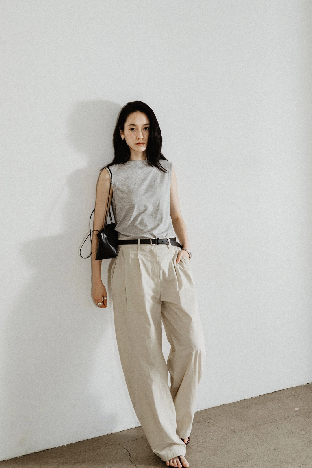 스앨더 36775_Tencel-blend boatneck sleeveless tee TD 상품 이미지 1