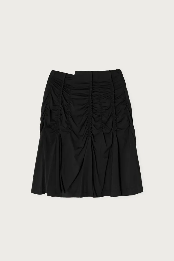 LIGHT SHIRRING SKIRT SUMMER VER BLACK