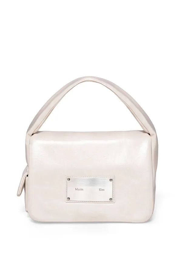 PADDED FLAP MINI BAG IN IVORY