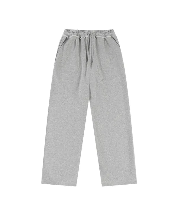 P3280 스트레이트 스웨트 팬츠_Melange gray