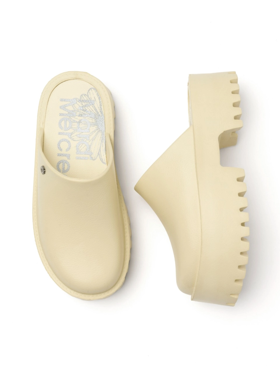 마르디 메크르디 FLOWER RIVET PLATFORM MULE_BEIGE 상품 이미지 1