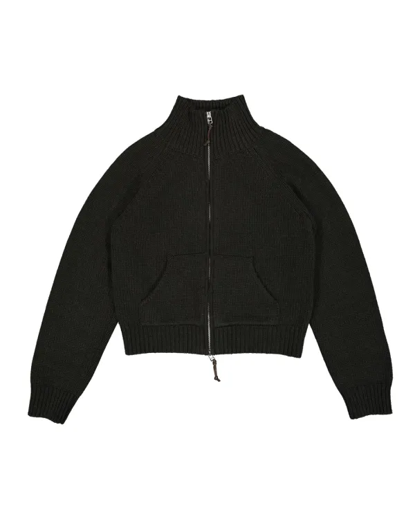 more knit zip-up cardigan (2color)(11/5 이후 순차 출고)
