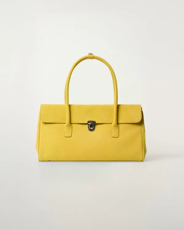 Frame Suede Bag [YELLOW]