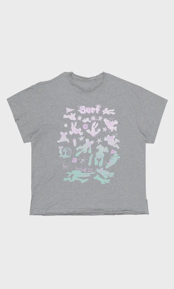 Surf Bear Tee_Melange