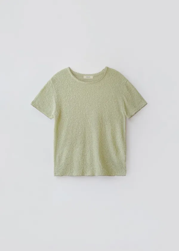 Feather half sleeve knit (olive)