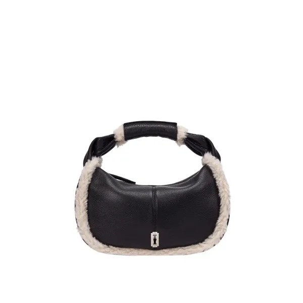 [아울렛] Halfmoon Coconut Mini Tote Mustang (하프문 코코넛 미니 토트 무스탕) Black