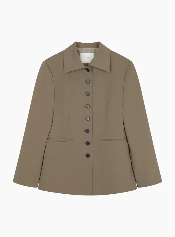 CLASSIC BUTTONED JACKET (KHAKI)