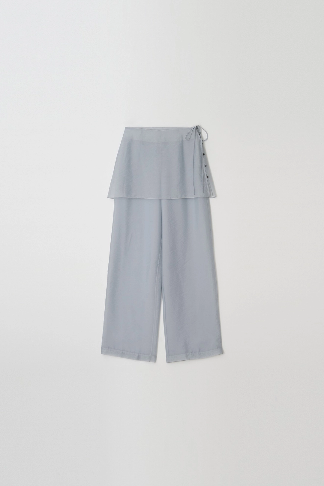 Sheer Layered Skirt Pants (mint)