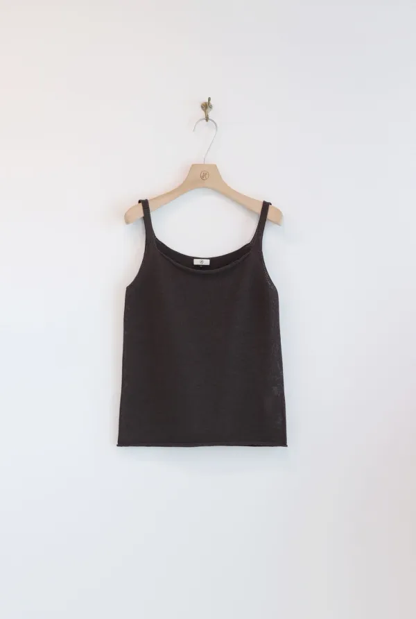 LYS KNIT TOP ( CHOCO )