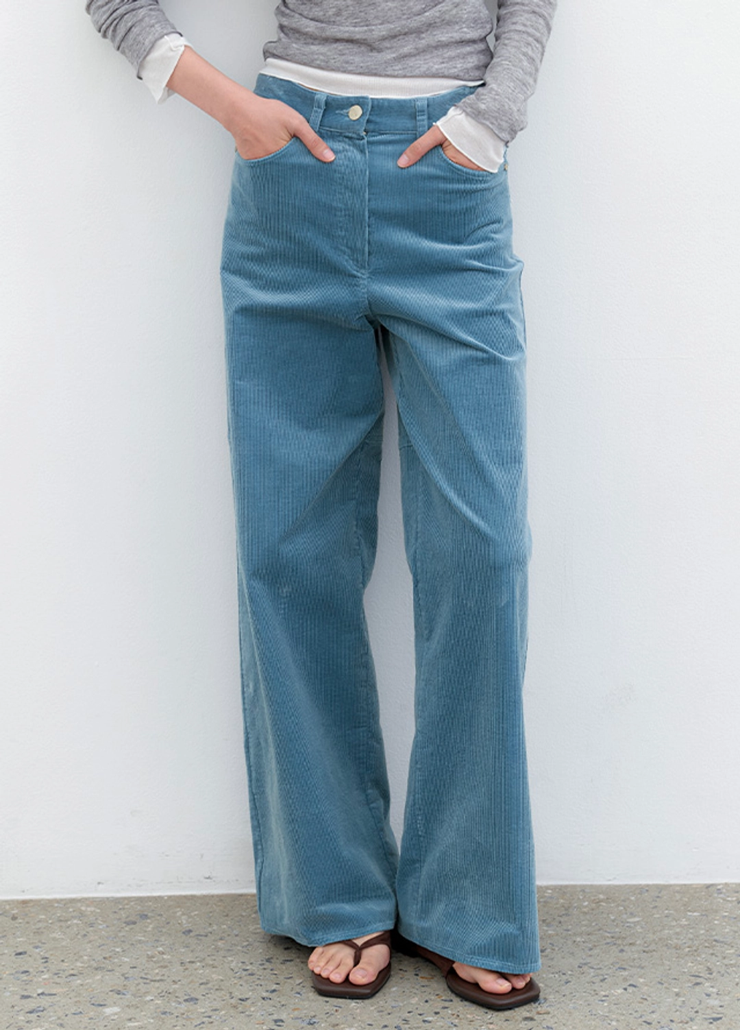 아뜰리에 나인 (PT-5801)CORDUROY WIDE PANTS 상품 이미지 2