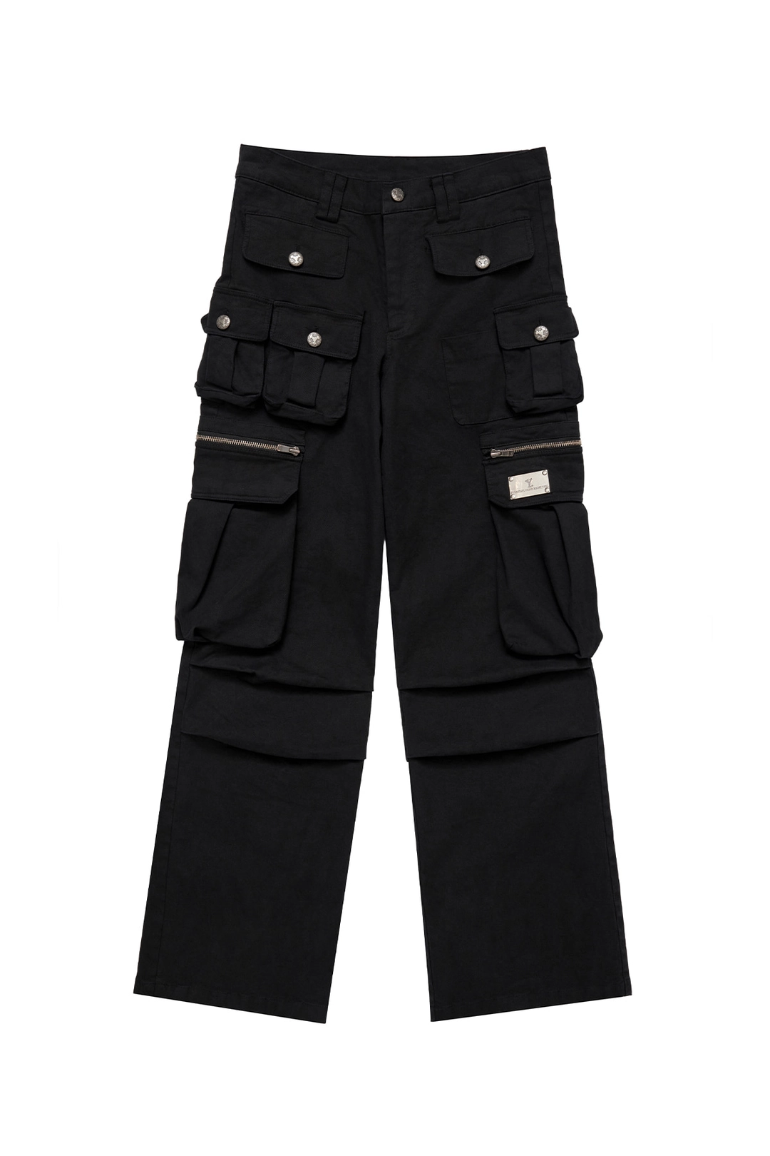 와이이이엘 Y. MULTI-POCKET CARGO PANTS BLACK 상품 이미지 1