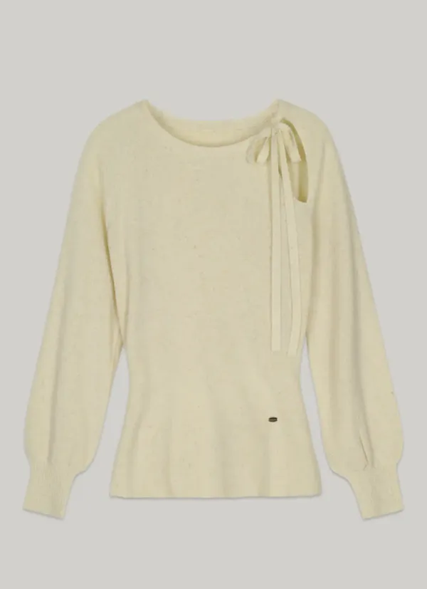 comos 1346 cut-out back button knit (light melon)