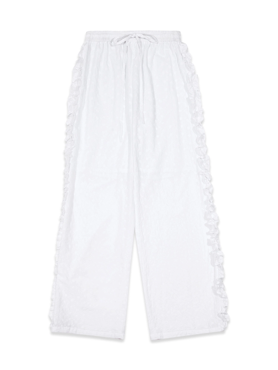마가린핑거스 FRILL EYELET PANTS (WHITE) 상품 이미지 3