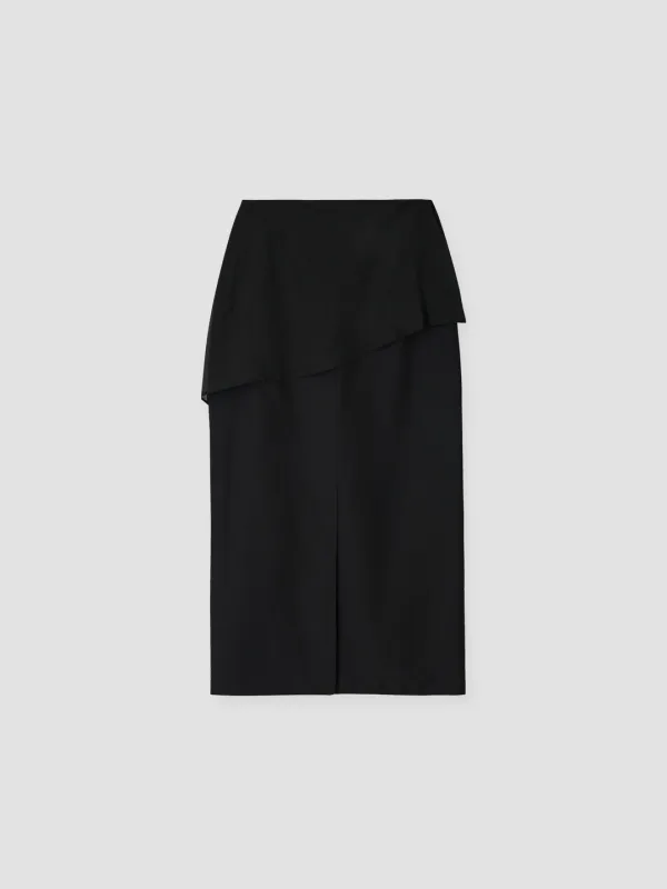 LAYER STRAIGHT SKIRT_BLACK_OE5C2MSK70BKA