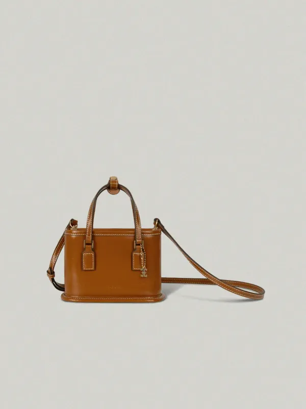 Petit Borough Bag Camel - stitch쁘띠 버로우백 - 스티치