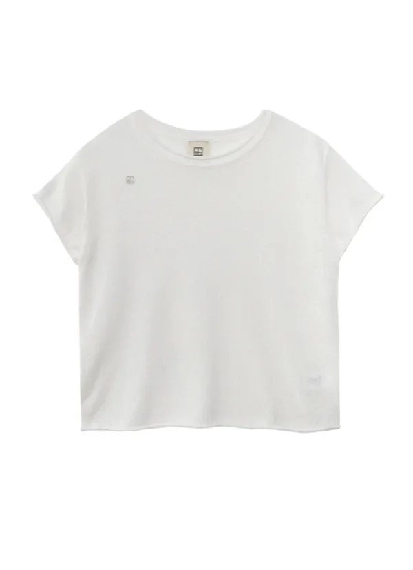 Natural Round Knit (White)