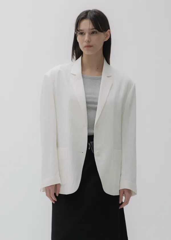 Linen cotton jacket (ivory)