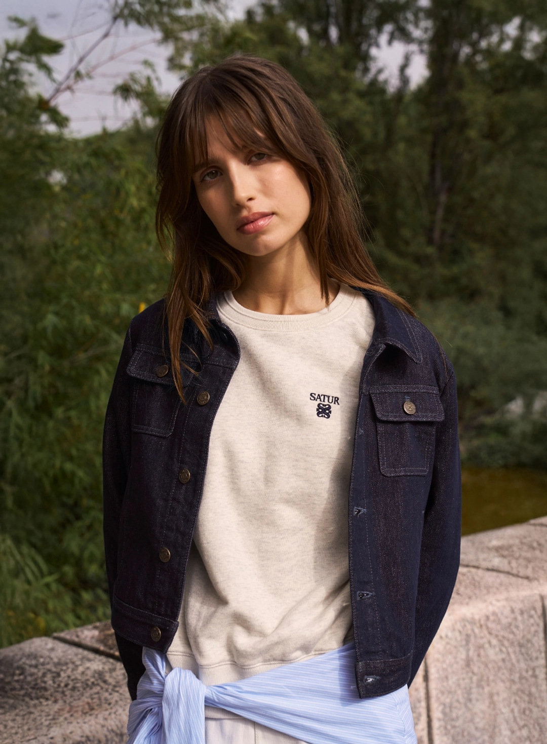 세터 (W) Classic Nonfade Denim Trucker Jacket - Indigo 상품 이미지 3