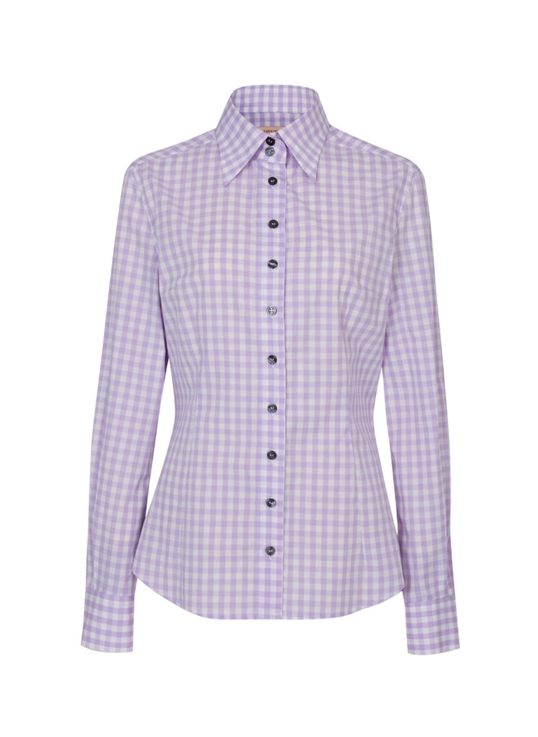 루루서울 Gingham Check Shirt (Purple) 상품 이미지 1