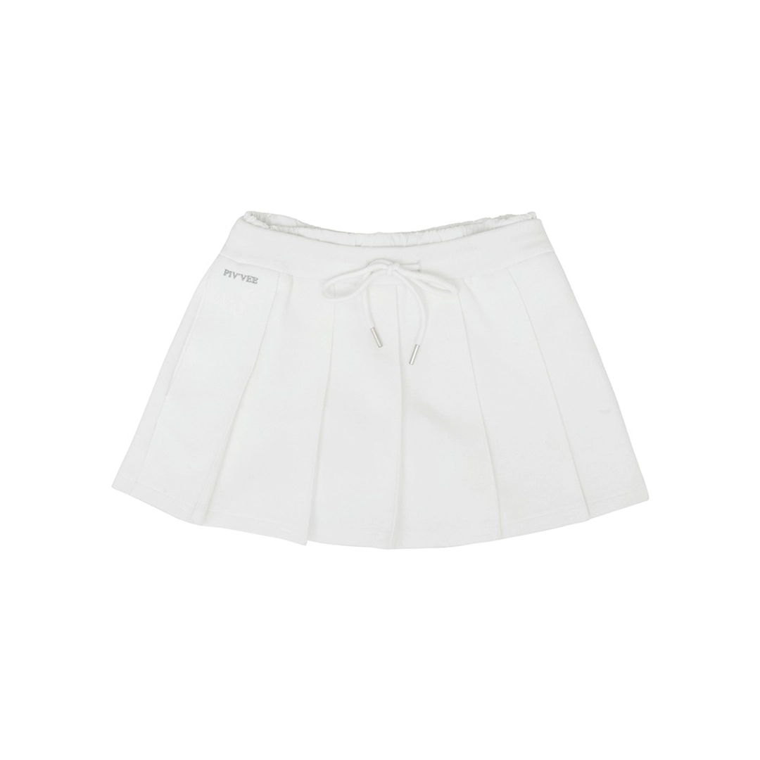 피브비 Pleated Sweat Shorts (cloud white) 상품 이미지 1
