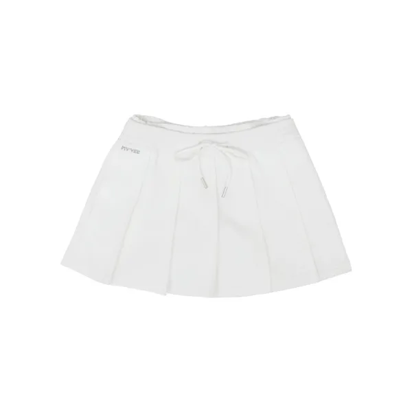 Pleated Sweat Shorts (cloud white)